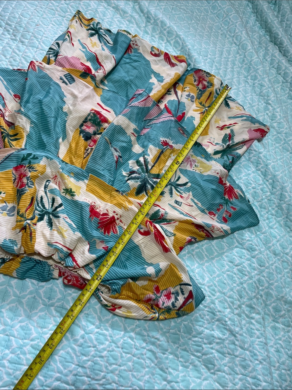 True destinations, tropical floral ruffled skirt - Picture 6 of 7